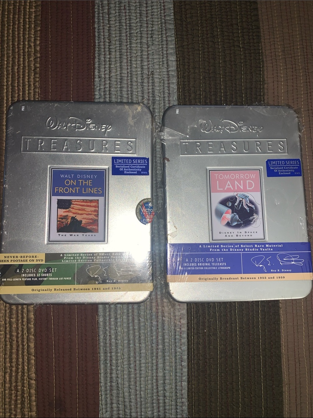 Walt Disney Treasures Silver Collector Tin Set - Two Limited Series